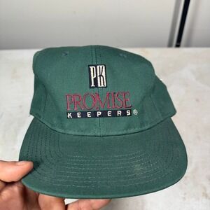 Vintage Promise Keepers Hat Adjustable Leather Strap back 90's Baseball Cap NEW